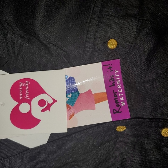 Black lace maternity top Nwt By Rumor Has It - Picture 3 of 4